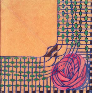 Projekt drukowanej tkaniny (akwarela) autorstwa Charles Rennie Mackintosh