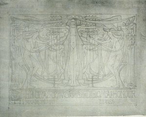Dyplom Honorowy, Glasgow School of Art, 1893 (druk akwarelowy na papierze ryżowym) autorstwa Charles Rennie Mackintosh