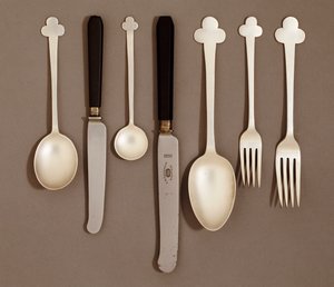 Serwis stołowy galwanizowany, dla E. Bingham & Co., c.1906 autorstwa Charles Rennie Mackintosh