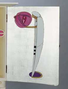 Postać w arabskim płaszczu i turbanie trzymająca latarnię autorstwa Charles Rennie Mackintosh