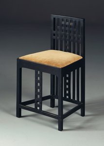 Krzesło, ok. 1905/10 (drewno ebonizowane) autorstwa Charles Rennie Mackintosh
