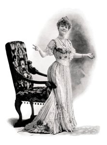Aktorka paryska, Mademoiselle Charlotte Wiehe, 1901.