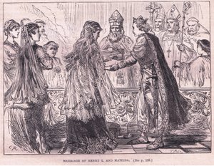 Małżeństwo Henryka I i Matyldy AD 1102 autorstwa Charles Ricketts