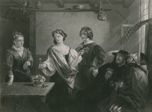 Florizel i Perdita, zimowa opowieść autorstwa Charles Robert Leslie
