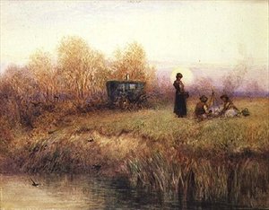 Cyganie (akwarela na papierze)