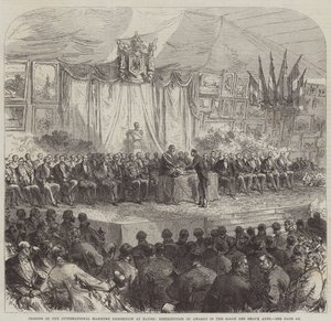 Zamknięcie Międzynarodowej Wystawy Morskiej w Hawrze, rozdanie nagród w Salon des Beaux Arts autorstwa Sir John Charles Robinson