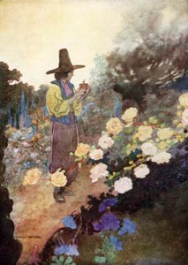 Hans w swoim ogrodzie autorstwa Charles Robinson