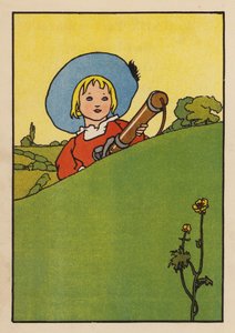 Ilustracja dla Babes and Birds (kolorowa litografia) autorstwa Charles Robinson