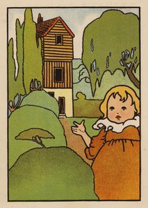 Ilustracja dla Babes and Birds (kolorowa litografia) autorstwa Charles Robinson