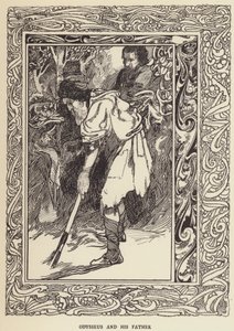 Odyseusz i jego ojciec autorstwa Sir John Charles Robinson