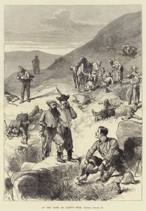 Na zboczu szyi Lainga, wieczór, 28 stycznia autorstwa Sir John Charles Robinson