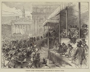 Otwarcie Queen Victoria-Street, Blackfriars do Mansion House autorstwa Sir John Charles Robinson