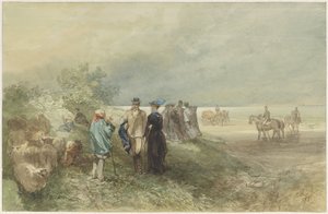 Na wybrzeżu Zuiderzee autorstwa Charles Rochussen
