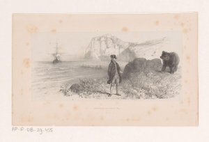 Baron von Munchausen z piwem autorstwa Charles Rochussen