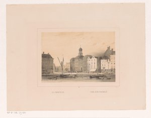 Widok Giełdy Papierów Wartościowych w Rotterdamie La bourse / Wymiana (tytuł na przedmiocie) Vues et monuments de la ville de Rotterdam / Widoki i zabytki miasta Rotterdam (tytuł serii)