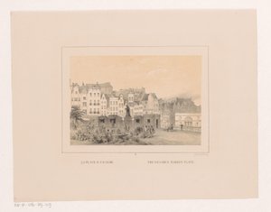 Widok na Grotemarkt w Rotterdamie La place d
