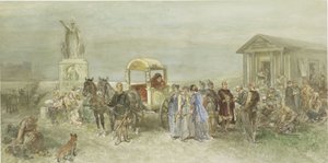 Targowisko z Rzymianami i Batawami autorstwa Charles Rochussen