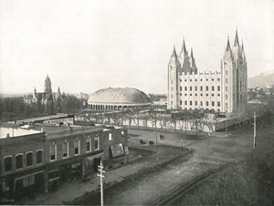 Sala Zgromadzeń, Świątynia Tabernakulum i Mormonów, Salt Lake City, USA, 1895 r.