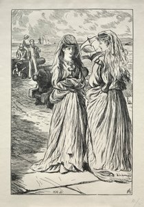 Lady Nelly - Flirt autorstwa Charles Samuel Keene