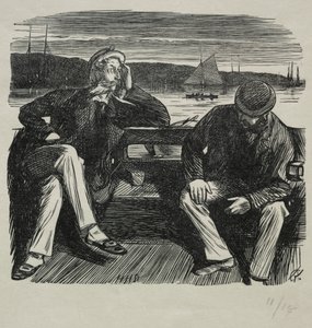 Lady Nelly - Flirt autorstwa Charles Samuel Keene