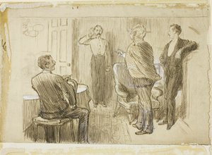 Oficer i Sanitariusz autorstwa Charles Samuel Keene