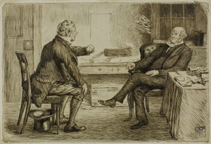Prawnik i Klient autorstwa Charles Samuel Keene
