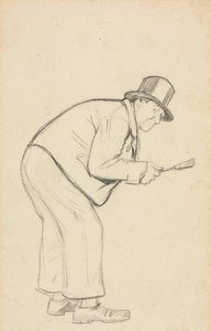 Studium dla „Nienawidzącej kobiety” autorstwa Charles Samuel Keene