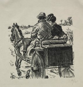 Płaszcz z futrzaną podszewką, 1869.