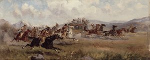 Sioux atakuje dyliżans, 1909