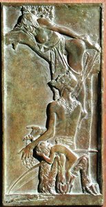 Nimfa i Satyr, ok. 1930 (brąz) (patrz także 165265 i 165264)