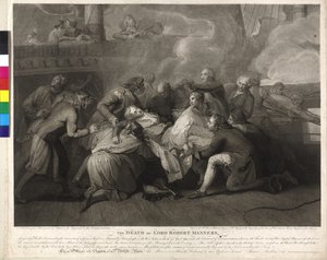 Lord Robert Manners (1758-1782) Śmierć lorda Roberta Mannersa autorstwa Charles Sherwin