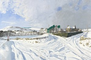 Newhall, 2011 (olej na płótnie) autorstwa Charles Simpson