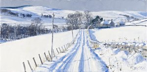 Śnieg, Newhall, 2010 (olej na płótnie) autorstwa Charles Simpson