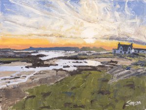 Stream to the Sea, 2016 (olej na płótnie) autorstwa Charles Simpson