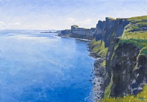 Summer Cliffs, Skye, 2011 (olej na płótnie)