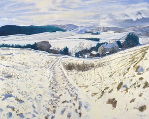 Track down the Hill, 2015 (olej na płótnie) autorstwa Charles Simpson