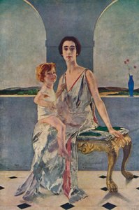Hrabina Rocksavage i jej syn, 1922 1935 autorstwa Charles Sims