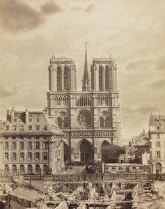 Notre Dame de Paris, początek lat 60. XIX wieku.
