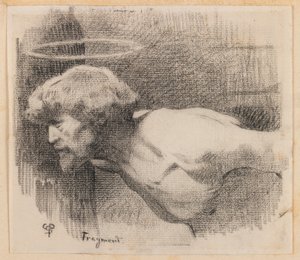 Ścięcie św. Jana Chrzciciela, ok. 1881 (węgiel na papierze)
