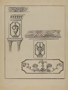 Szczegóły boazerii autorstwa Charles Squires