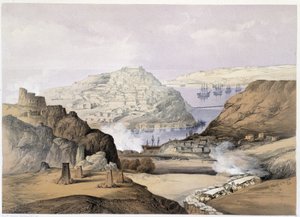 Miasto Sewastopola w „Sewastopolu” Ch.Hardinge. Litho Vincenta Brooksa, zm. Londyn 1855 Henry Graves.