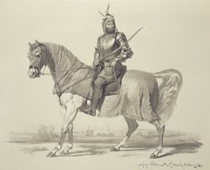 Panjab: Radża Lal Sing, tablica 13 z "Recollections of India", wyryte przez Auguste Francois Laby (1784-1860) 1847