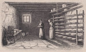 Fabryka serów, od Magasin Pittoresque, ca. 1852.