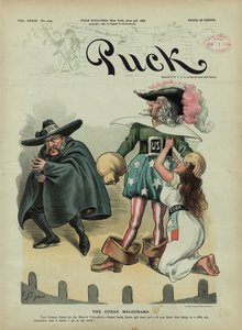 Melodramat kubański, 1896 (chromolitografia) autorstwa Charles Taylor