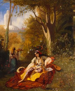 Algierka i jej sługa w ogrodzie, 1844