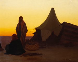 Obóz Arabów autorstwa Charles Theodore Frere