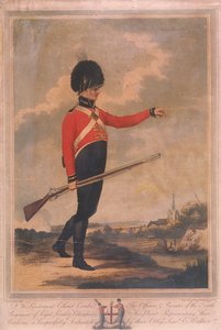 Figura wojskowa w mundurze dziesiątego pułku Lojalnych Ochotników Londyńskich, 1804