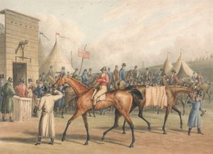 Zawody wyścigowe (ważenie zawodników) autorstwa Charles Turner