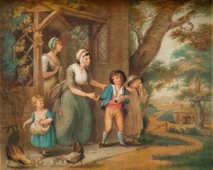 Idąc do szkoły, ok. XIX w. autorstwa Charles Turner