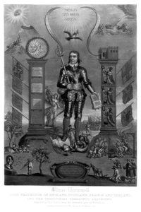 Oliver Cromwell, angielski żołnierz i mąż stanu, 1816. autorstwa Charles Turner